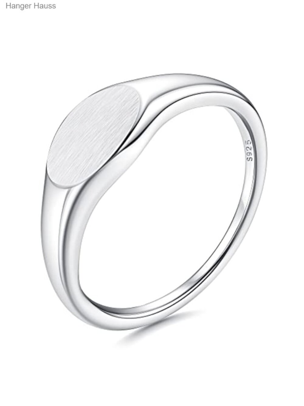 Stackable Sterling Silver Ring for Women 18K White Gold Plated Size 5-10